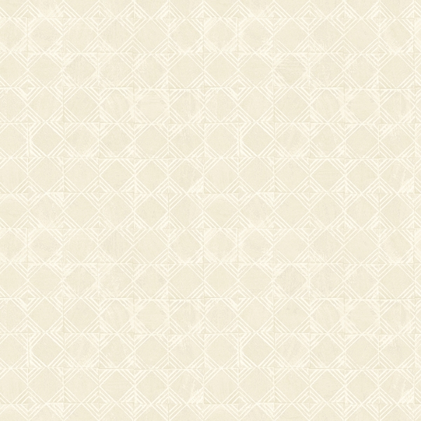 Picture of Button Block Taupe Geometric Wallpaper