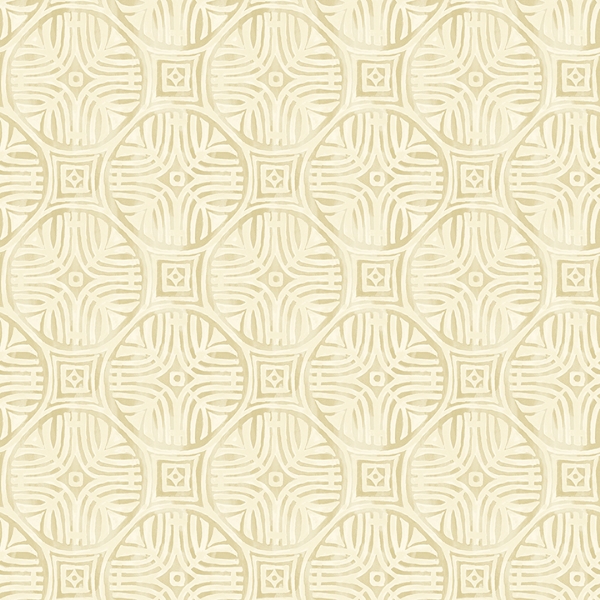 Picture of Sandee Butter Medallion Wallpaper