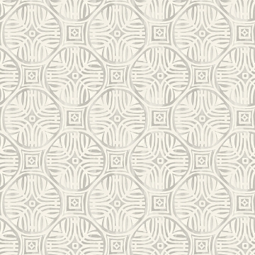 Picture of Sandee Grey Medallion Wallpaper