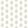 Picture of Kova Blue Floral Crest Wallpaper