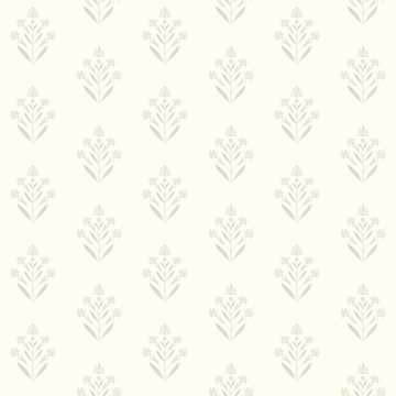 Picture of Kova Dove Floral Crest Wallpaper