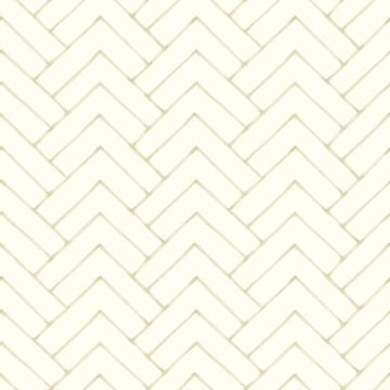 Picture of Oswin Light Yellow Tiered Herringbone Wallpaper