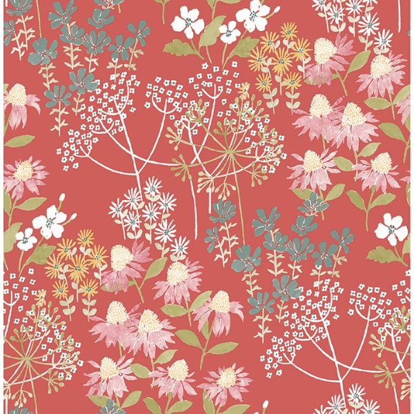 Picture of Cultivate Red Springtime Blooms Wallpaper