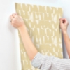Picture of Bancroft Gold Artistic Stripe Wallpaper