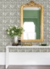 Picture of Bancroft Grey Artistic Stripe Wallpaper