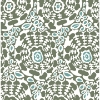 Picture of Divine Green Abstract Medallion Wallpaper