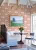 Picture of Villa Raspberry Embellished Ogee Wallpaper