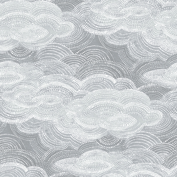 Picture of Vision Slate Stipple Clouds Wallpaper