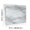 Picture of Vision Slate Stipple Clouds Wallpaper