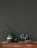 Picture of Hatton Black Faux Tweed Wallpaper