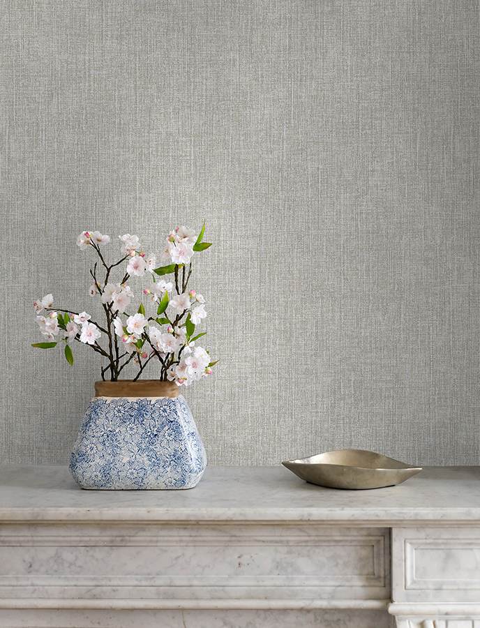 4144-9149 - Glenburn Dove Woven Shimmer Wallpaper - by Advantage