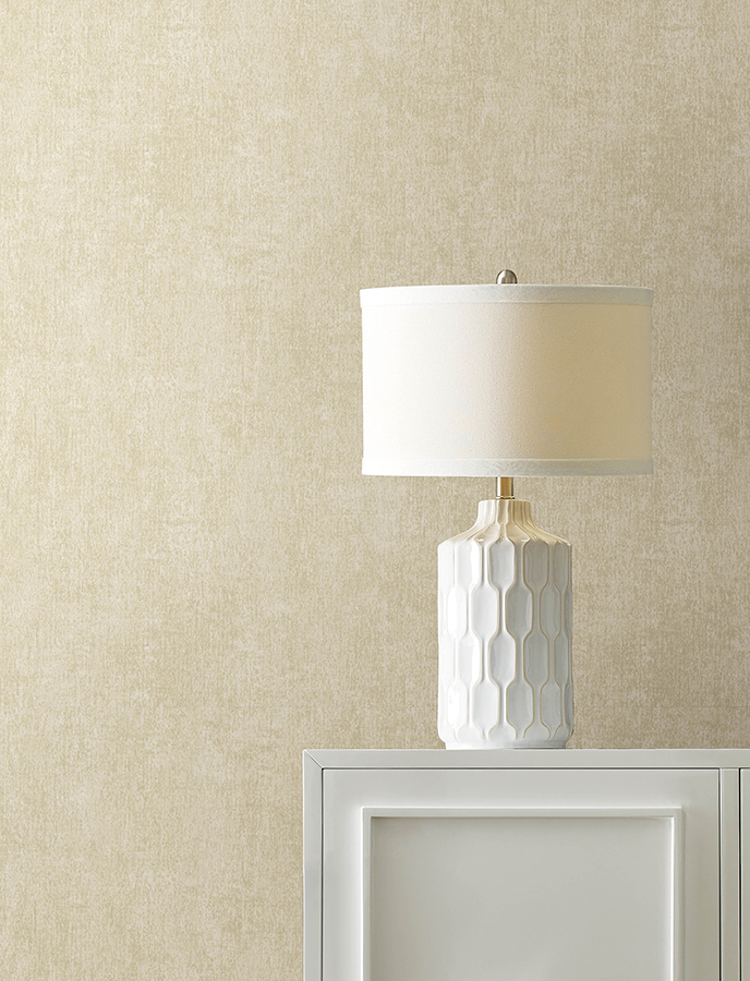 4144-9166 - Edmore Taupe Faux Suede Wallpaper - by Advantage