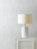 Picture of Edmore Silver Faux Suede Wallpaper