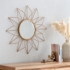 Picture of Narci Gold Floral 24-in Mirror
