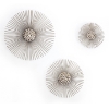 Picture of Sola Silver Starburst Set of 3 16-in Metal Wall Art