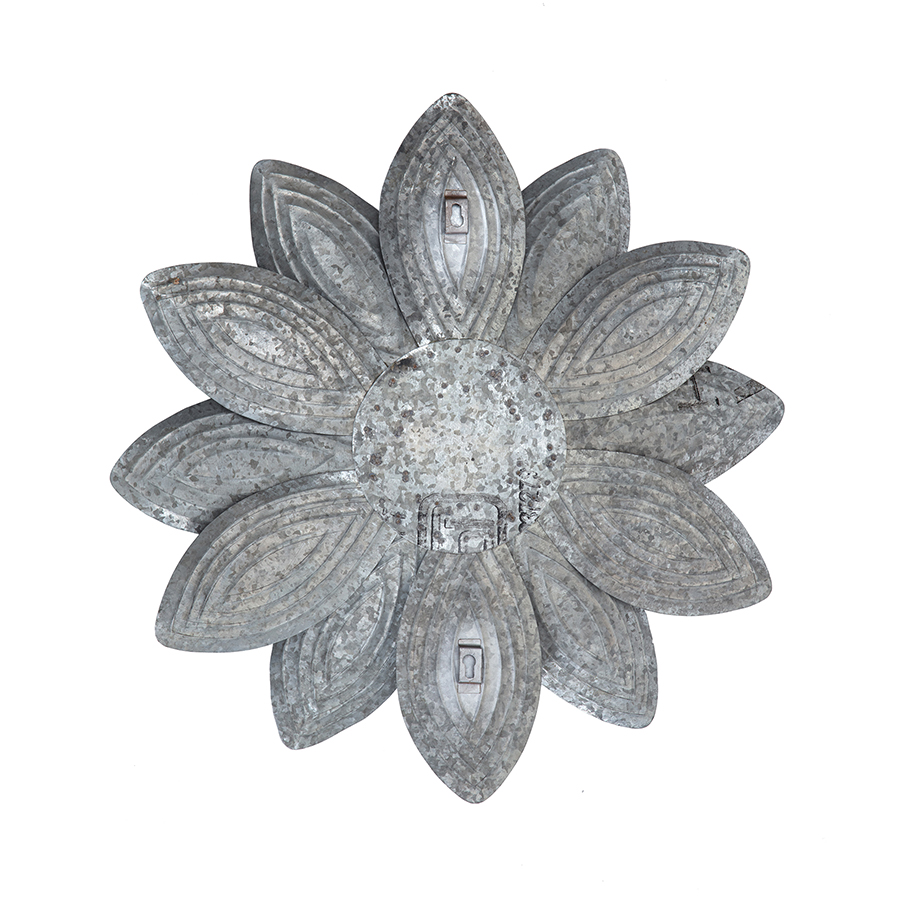 WA1744W - Shasta Silver Floral Metal Wall Art - by Habitat