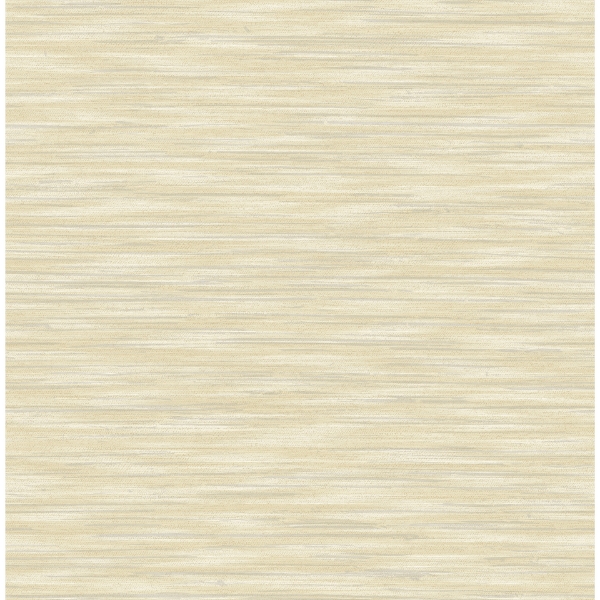 Picture of Benson Yellow Faux Fabric Wallpaper