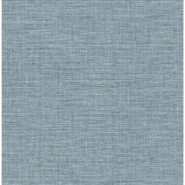 Picture of Exhale Sky Blue Faux Grasscloth Wallpaper