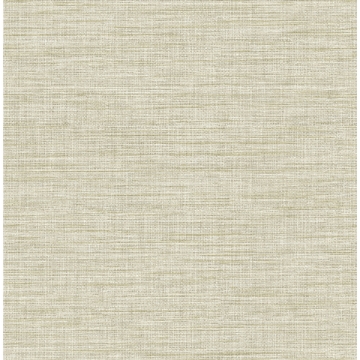 Picture of Exhale Light Yellow Faux Grasscloth Wallpaper