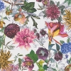 Picture of Althea White Flower Garden Wallpaper