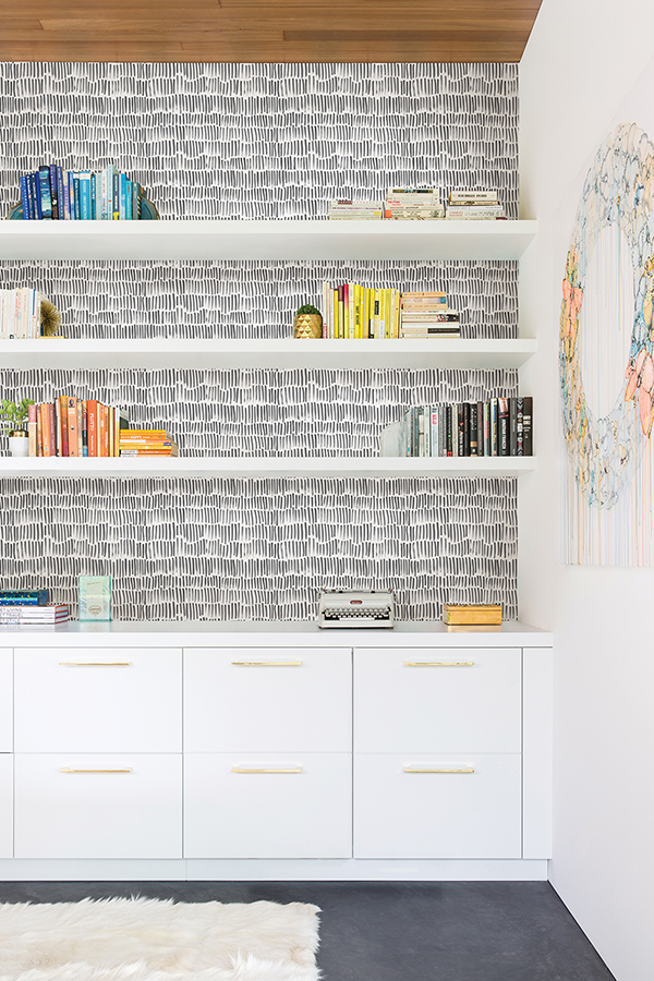 MS6130 Bailey Brush Stroke Peel and Stick Wallpaper by InHome