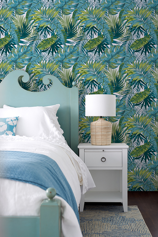 MS6135 - Bangalow Tropical Palm Peel and Stick Wallpaper - by InHome