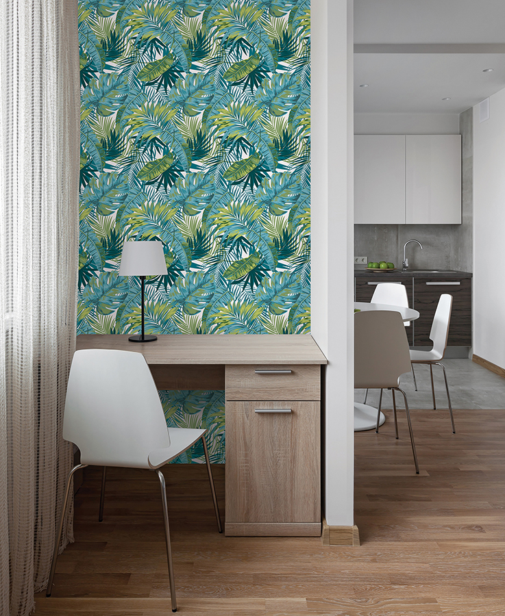 MS6135 - Bangalow Tropical Palm Peel and Stick Wallpaper - by InHome