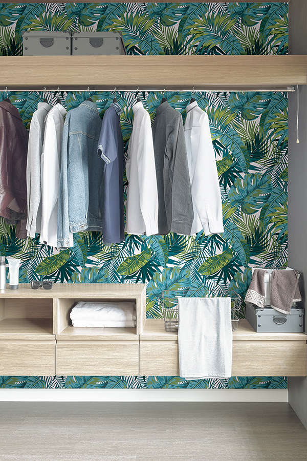 MS6135 - Bangalow Tropical Palm Peel and Stick Wallpaper - by InHome