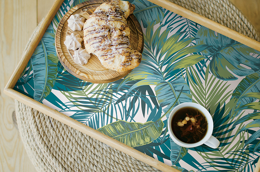 MS6135 - Bangalow Tropical Palm Peel and Stick Wallpaper - by InHome