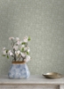 Picture of Sage Poplin Peel and Stick Wallpaper