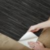 Picture of Black Grassweave Peel and Stick Wallpaper