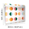 Picture of Geometric Bright Side Geometric Peel and Stick Wallpaper