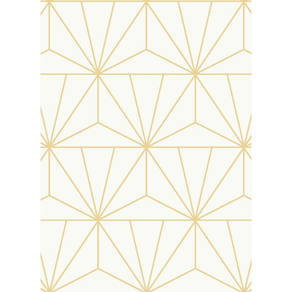 Picture of Geometric Gold Standard Geometric Peel and Stick Wallpaper