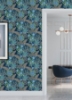 Picture of Azure Blue RuJardin Peel and Stick Wallpaper
