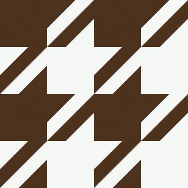 Picture of Brown RuHoundstooth Peel and Stick Wallpaper