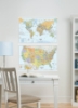Picture of US & World Map Bundle Wall Decals