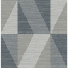 Picture of Winslow Slate Geometric Faux Grasscloth Wallpaper
