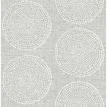 Picture of Salma Grey Medallion Wallpaper