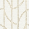 Picture of Harlow Gold Curved Contours Wallpaper