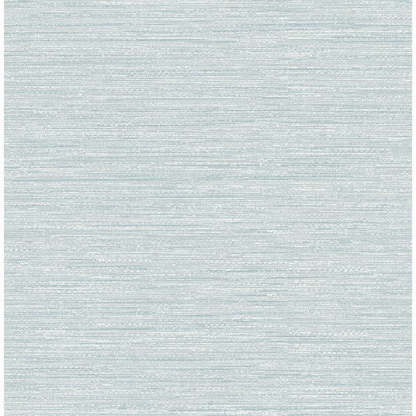 Picture of Sheehan Light Blue Faux Grasscloth Wallpaper