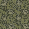 Picture of Anemone Dark Green Floral Trail Wallpaper