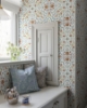 Picture of No 1 Holland Park Red Floral Wallpaper