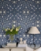 Picture of No 1 Holland Park Blue Floral Wallpaper