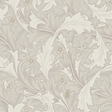 Picture of Granville White Leafy Vine Wallpaper