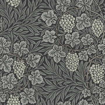 Picture of Vine Denim Woodland Fruits Wallpaper