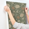 Picture of Cray Sea Green Floral Trail Wallpaper