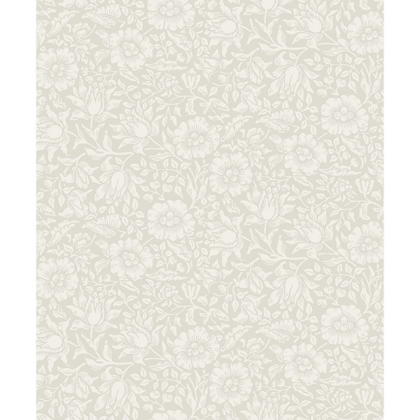 Picture of Mallow Dove Floral Vine Wallpaper