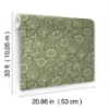 Picture of Mallow Dark Green Floral Vine Wallpaper