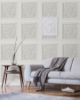 Picture of Albie Dove Carved Panel Wallpaper