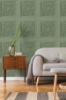 Picture of Albie Moss Carved Panel Wallpaper